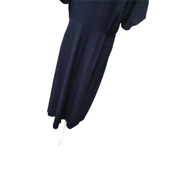 Flax by Jeanne Engelhart Women's Vintage Short Sleeve
Midi Dress Pockets Black L - Picture 11 of 16